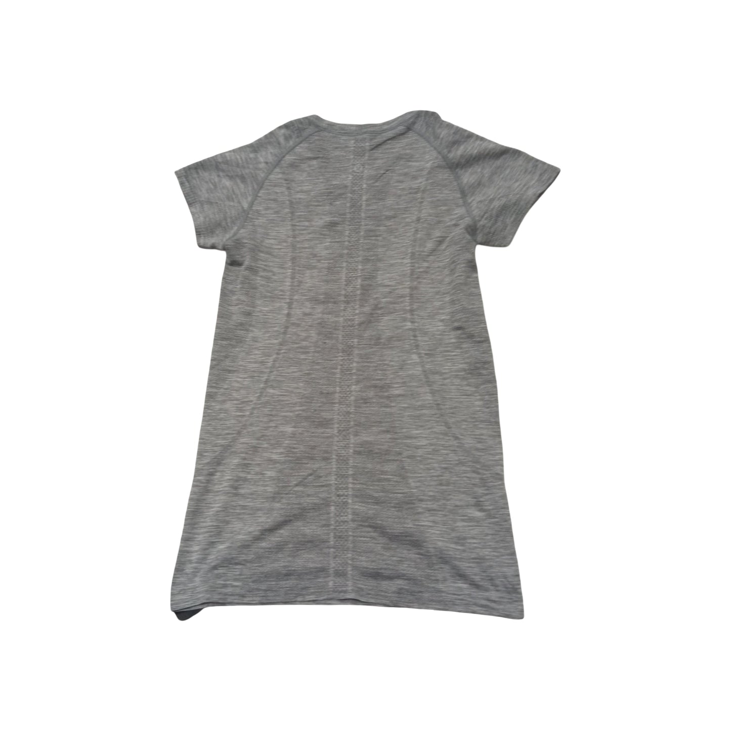 Athletic Top Ss By Lululemon In Grey, Size:8