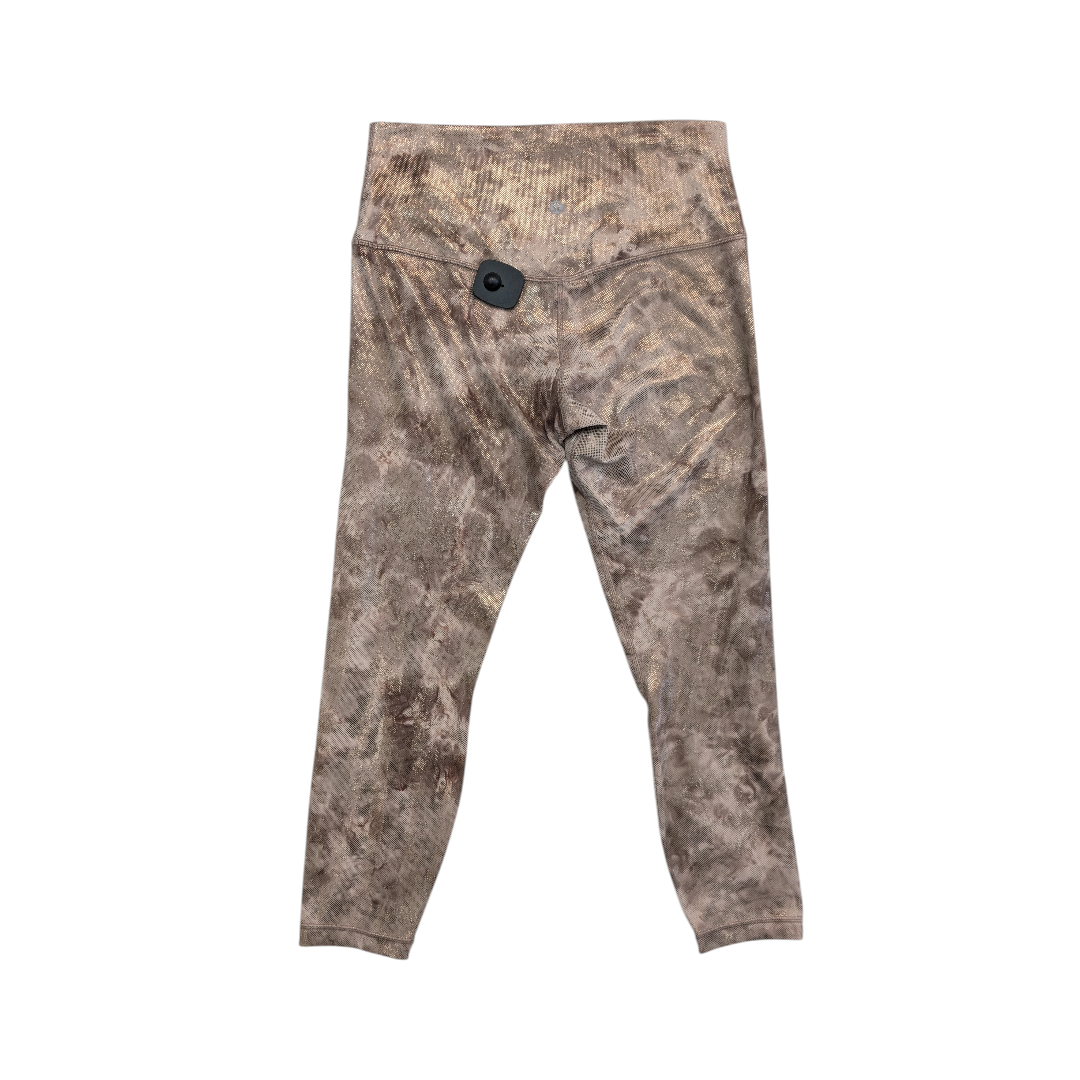 Athletic Leggings By Lululemon In Bronze, Size: 10