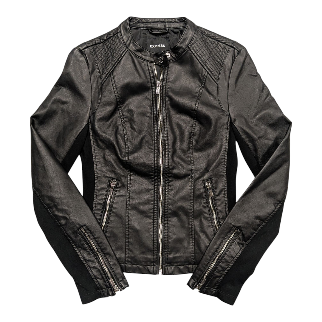 Jacket Moto By Express In Black, Size:S