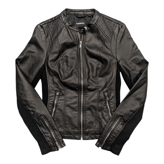 Jacket Moto By Express In Black, Size:S