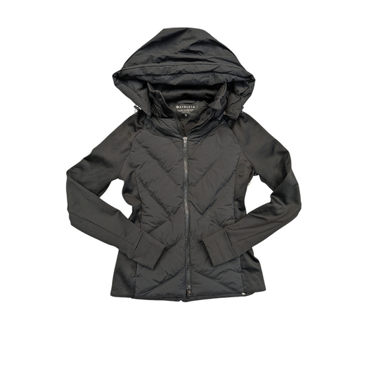 Jacket Puffer & Quilted By Athleta In Black, Size:Xs