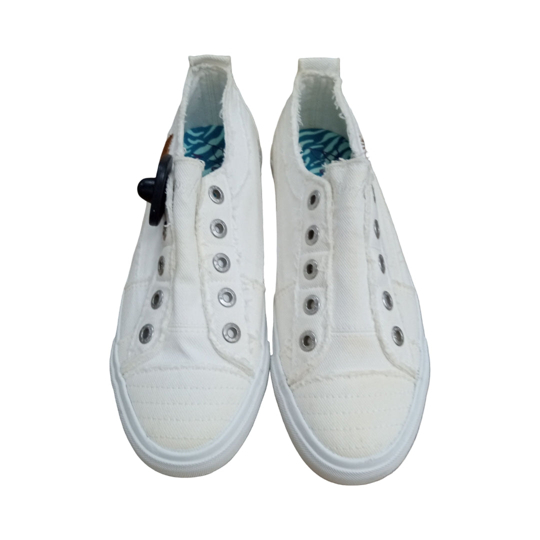 Shoes Heels Block By Blowfish In White, Size:9.5