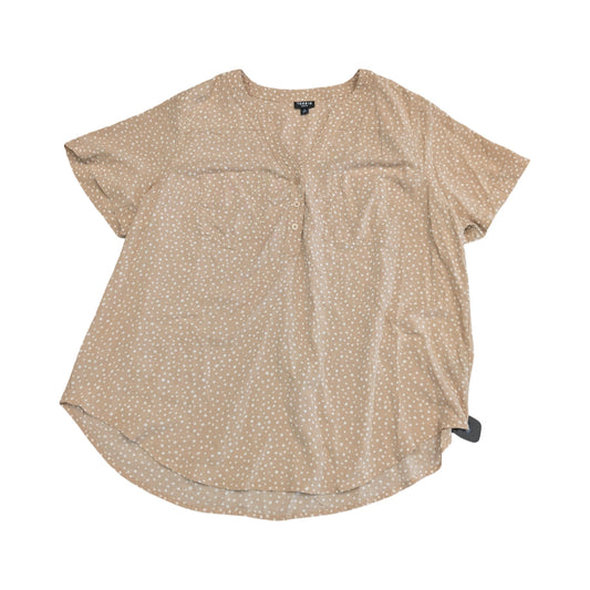 Top Ss By Torrid In Tan & White, Size:2X