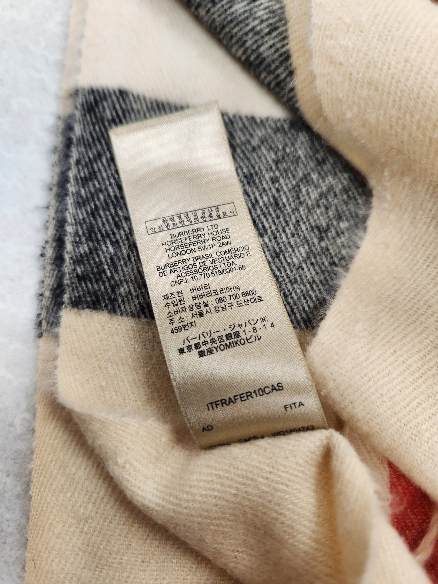 Scarf Luxury Designer By Burberry