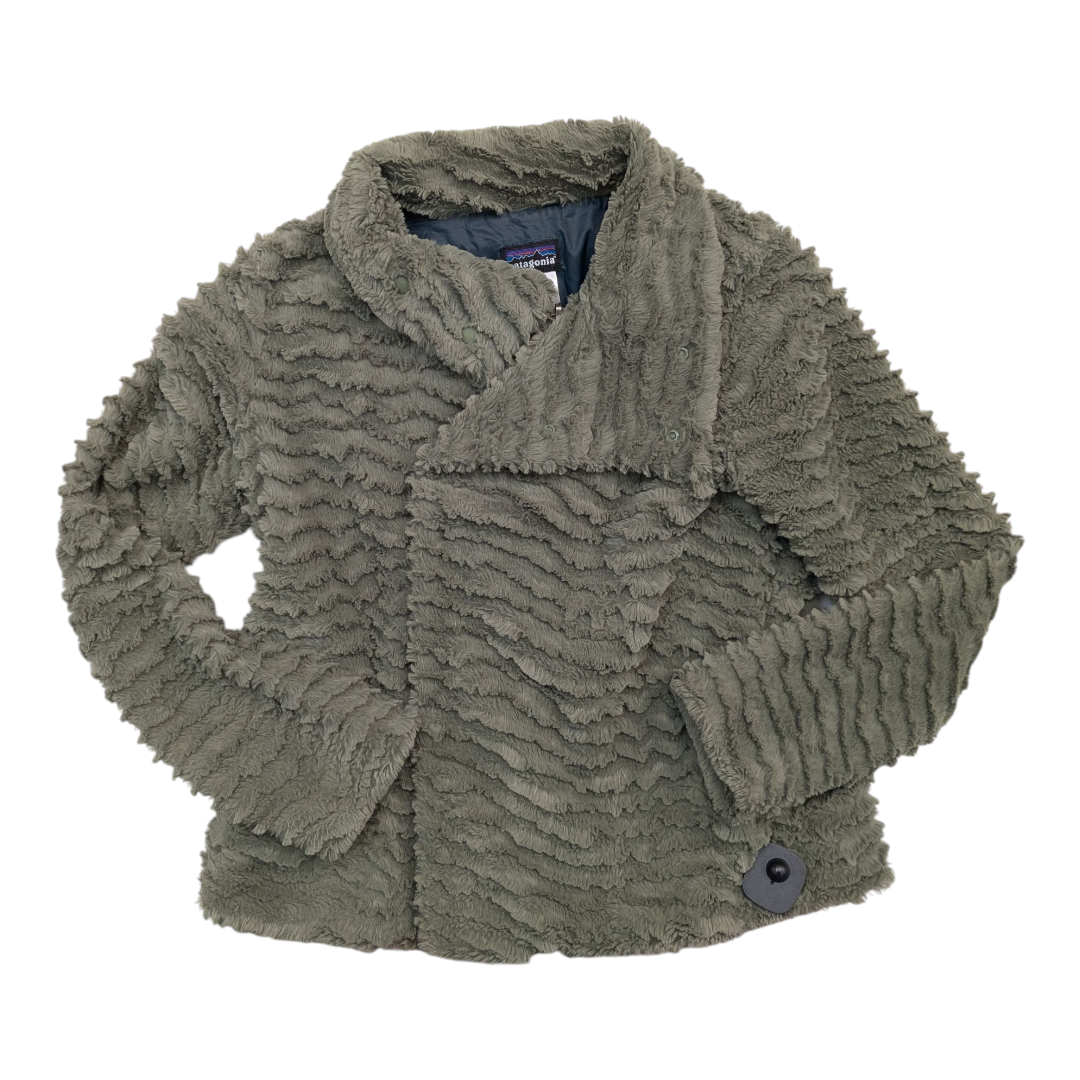 Jacket Faux Fur & Sherpa By Patagonia In Green, Size:S