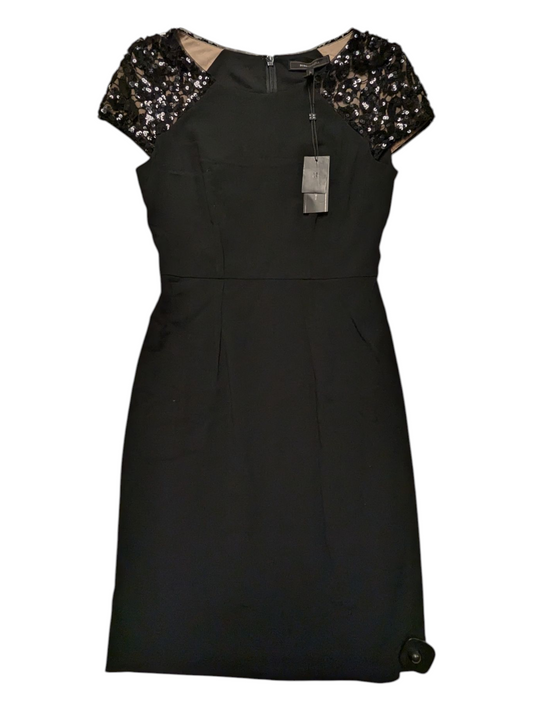 Dress Party Midi By Bcbgmaxazria In Black, Size:6