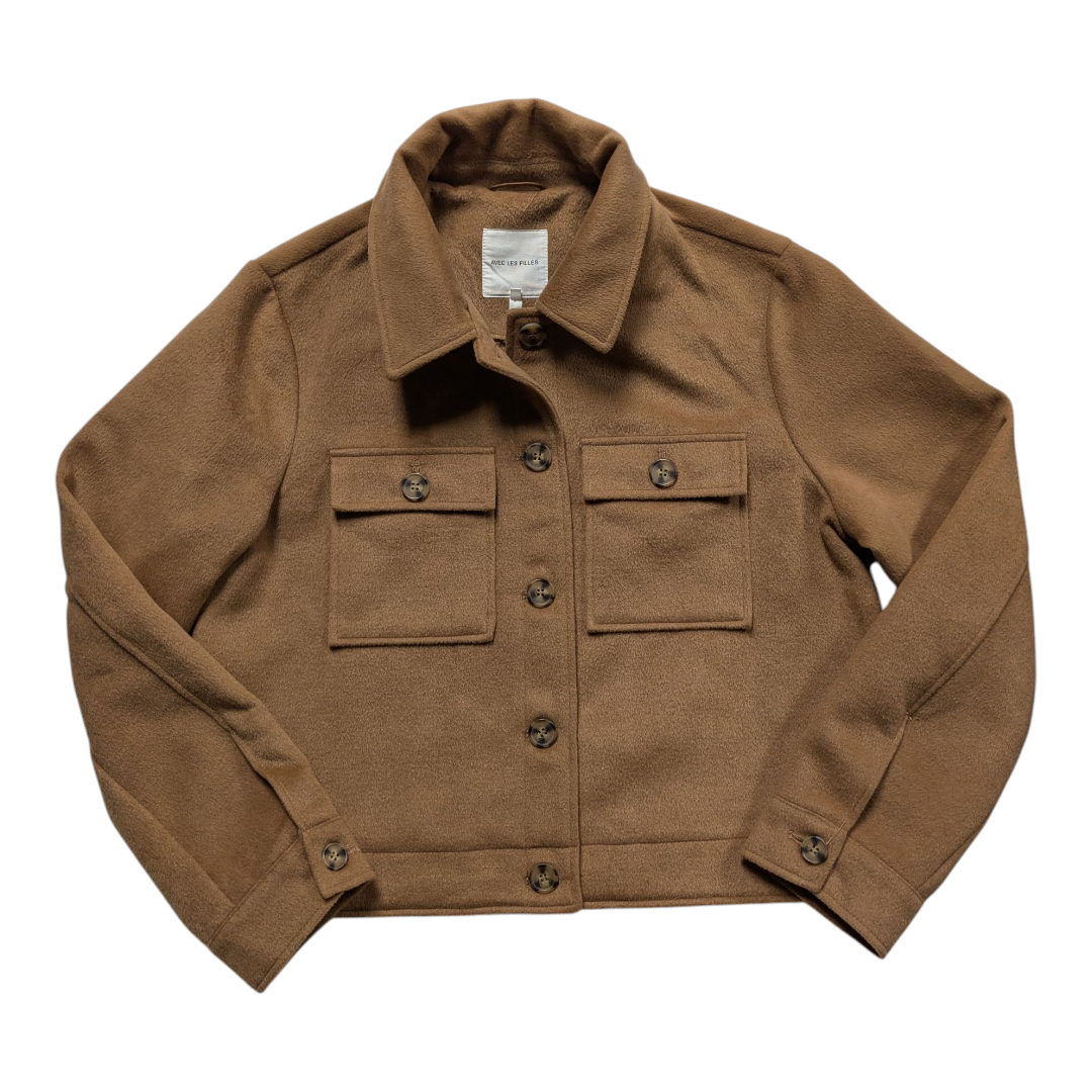 Blazer By Avec Les Filles In Tan, Size:L