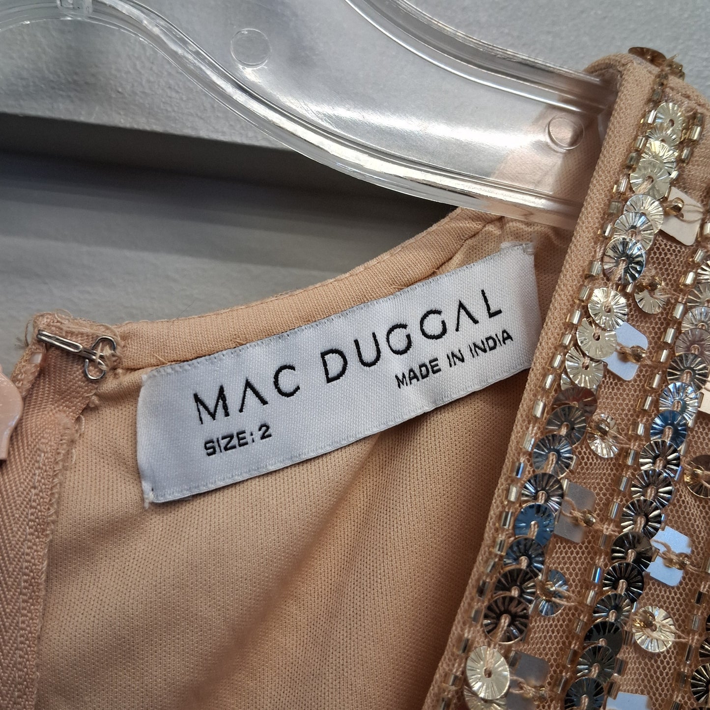Dress Party Short By Mac Duggal In Gold, Size: Xs