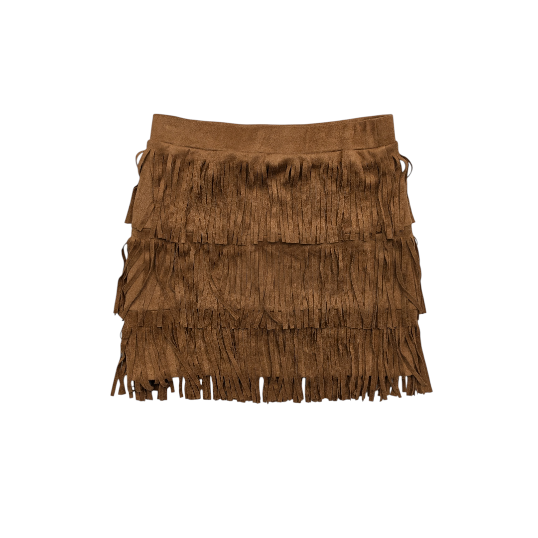 Skirt Mini & Short By Cmc In Brown, Size:M