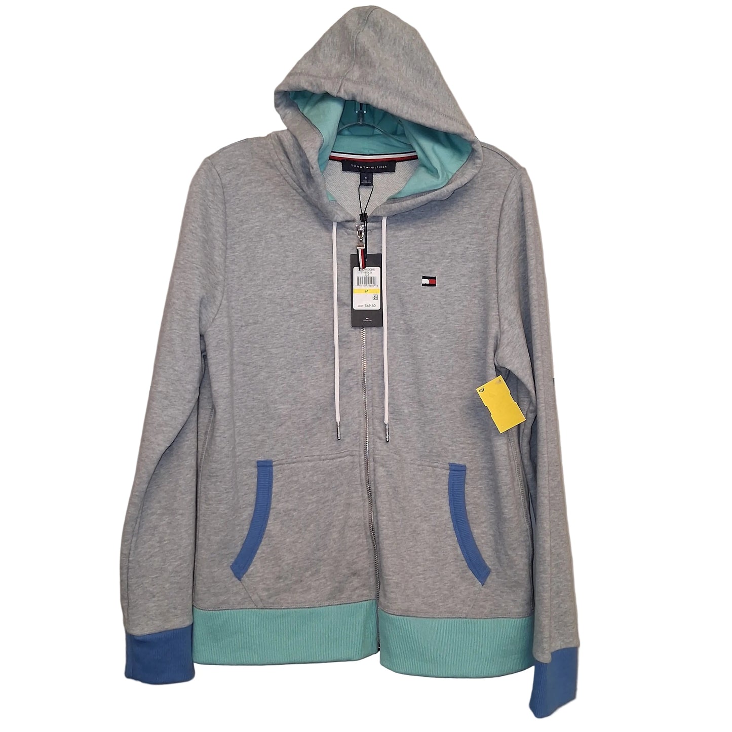 Sweatshirt Hoodie By Tommy Hilfiger In Grey, Size:M