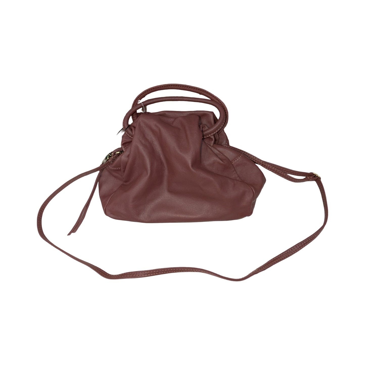Handbag Leather By Hobo Intl In Purple, Size:Small
