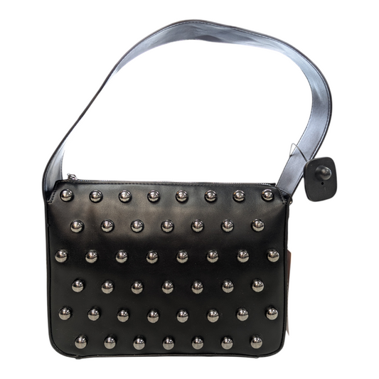 Handbag By Bcbgeneration In Black & Silver, Size:Medium