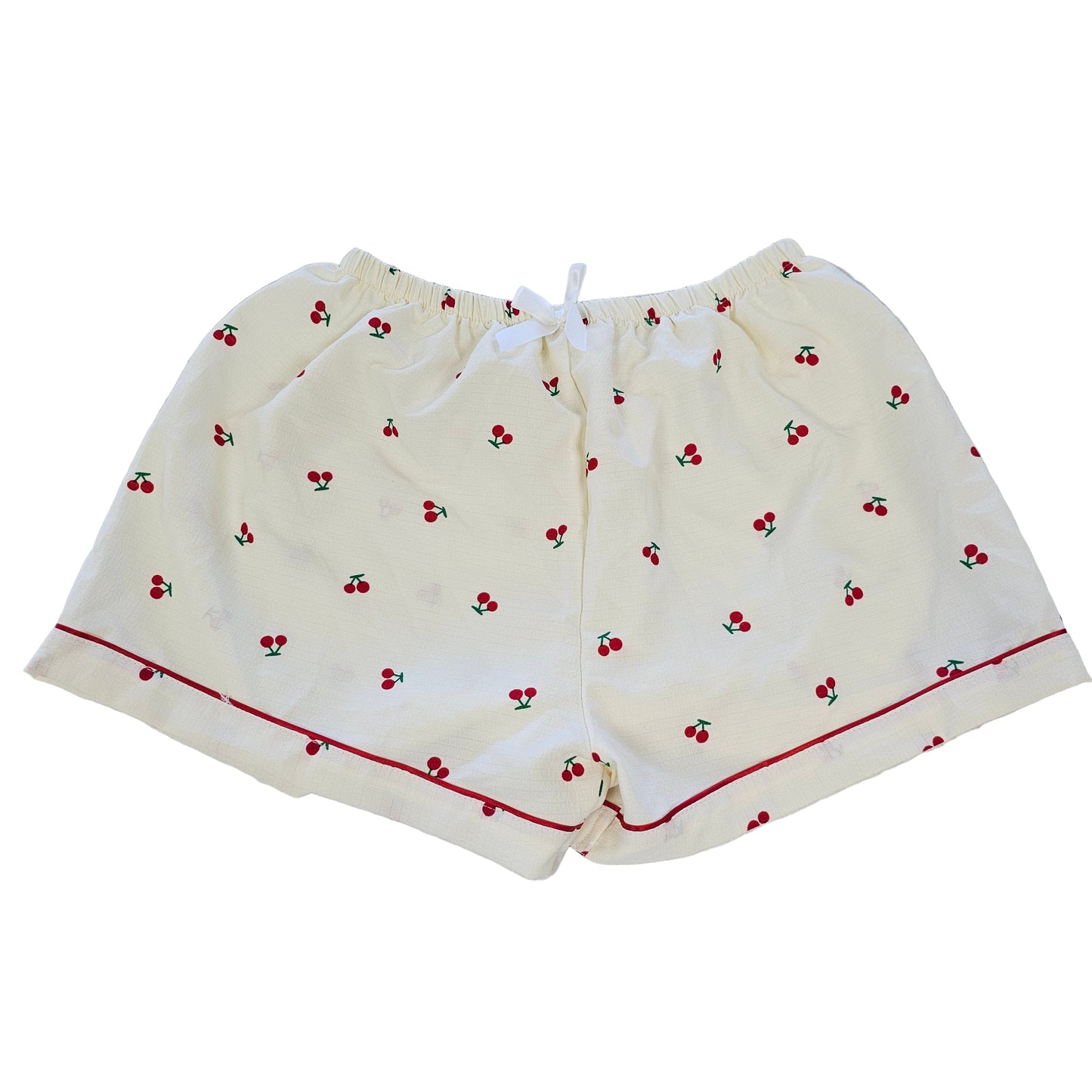 Pajamas 2Pc By Clothes Mentor In Cream & Red, Size:L