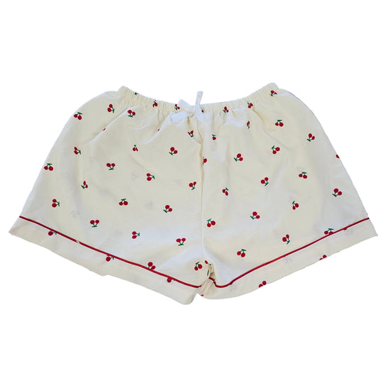 Pajamas 2Pc By Clothes Mentor In Cream & Red, Size:L