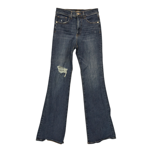 Jeans Boot Cut By Express In Blue Denim, Size:4