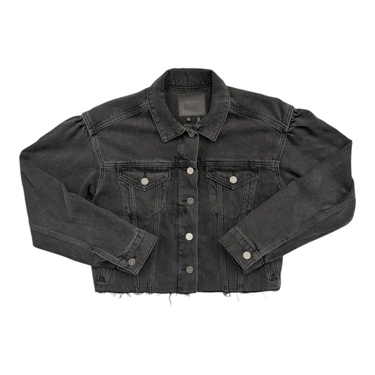 Jacket Denim By Paige In Black Denim, Size:Xs