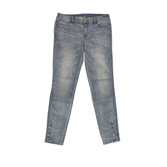 Jeans Skinny By White House Black Market In Blue Denim, Size:6