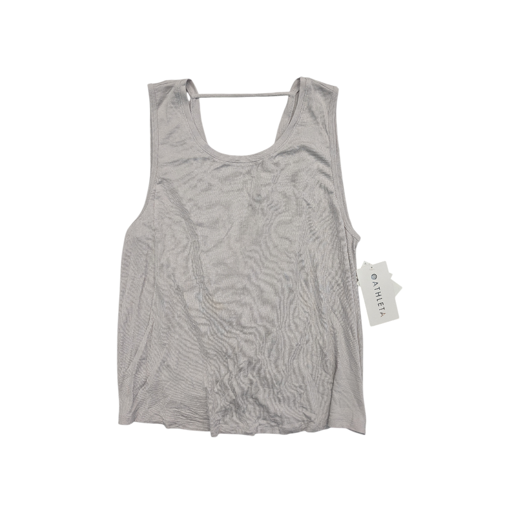 Athletic Tank Top By Athleta In Grey, Size:L