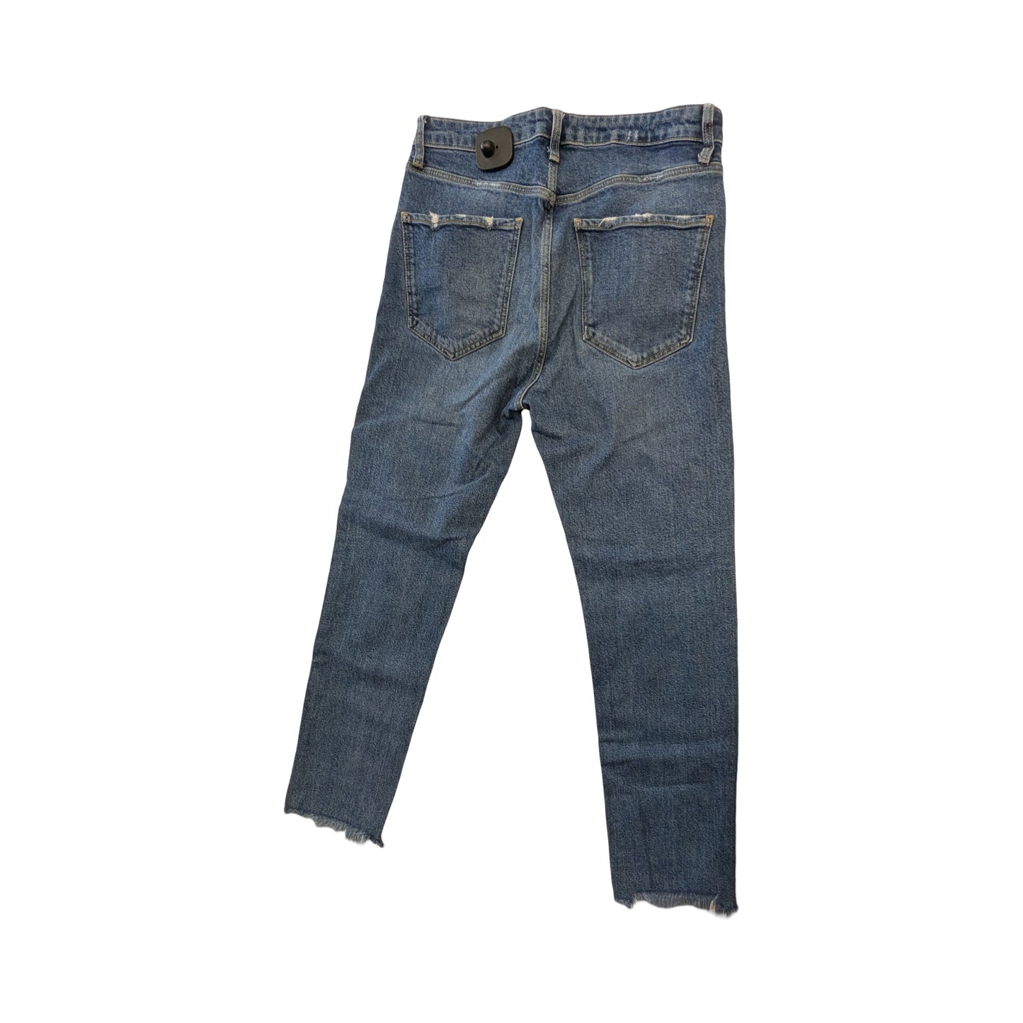 Jeans Straight By Zara In Blue Denim, Size:6