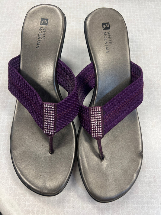 Sandals Heels Wedge By White Mountain  Size: 9.5