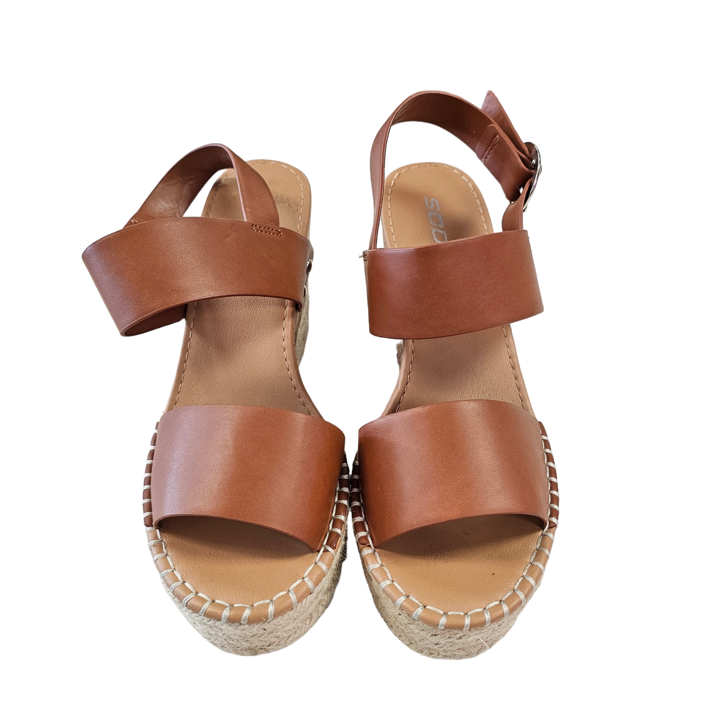 Sandals Heels Wedge By Soda  Size: 8.5